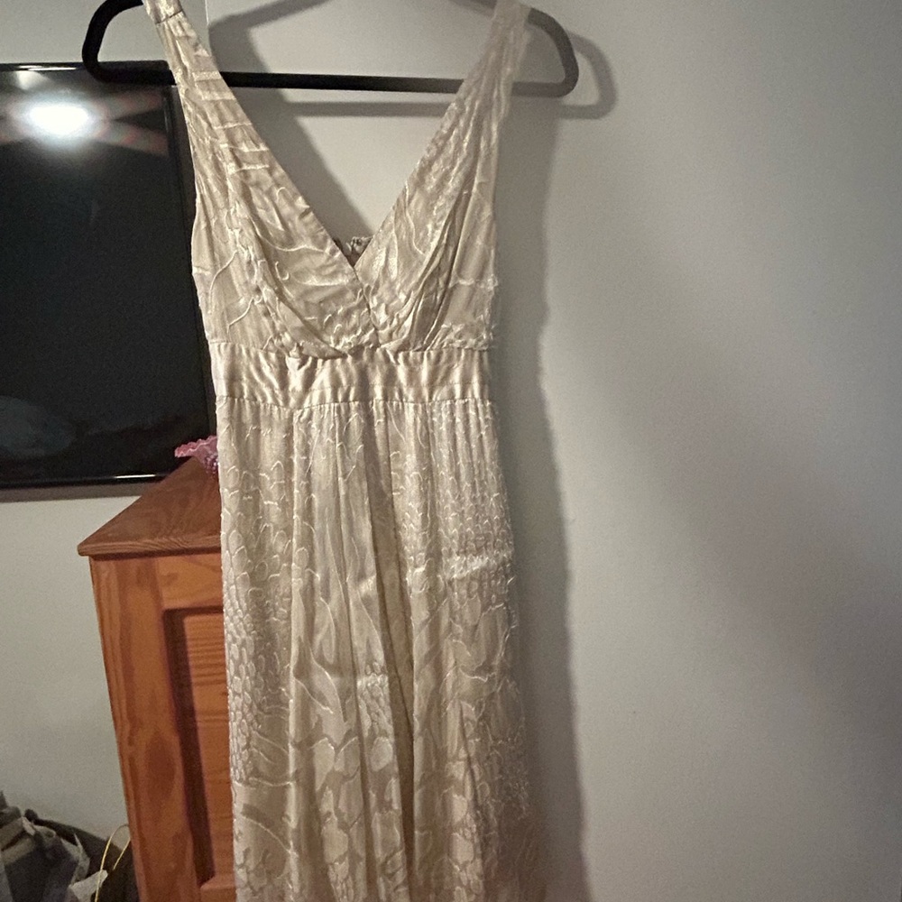 Guess by Marciano Cream Midi Dress